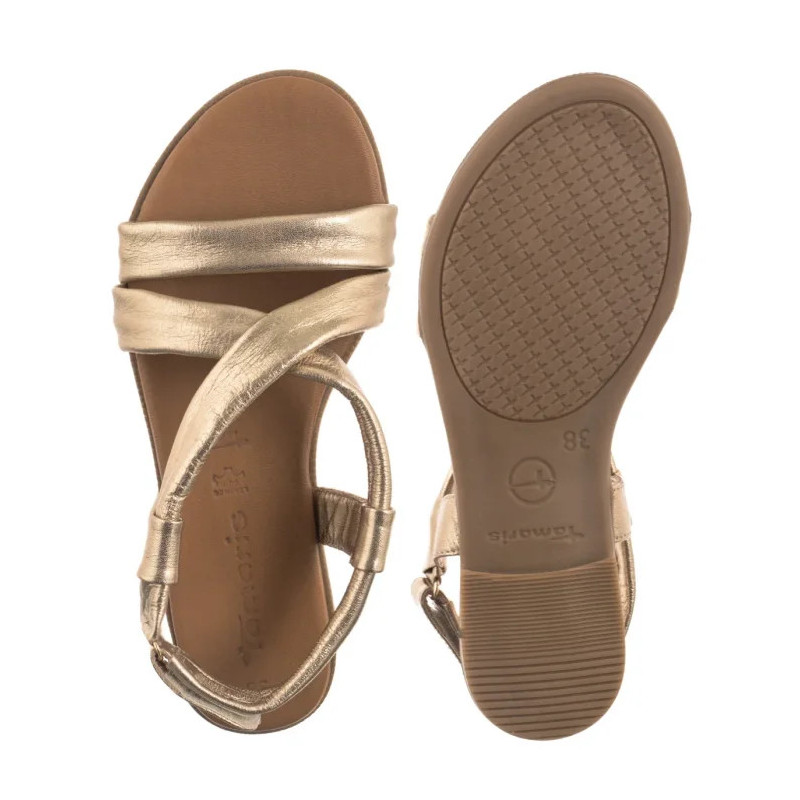 Tamaris Złote 1-28109-44 933 Light Gold (TM549-a) sandals