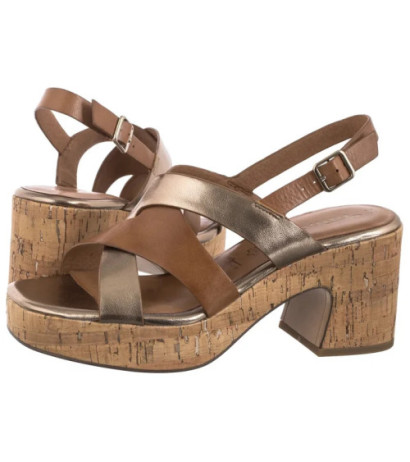 Tamaris Brązowe 1-28312-44 392 Cognac Comb  (TM550-a) shoes