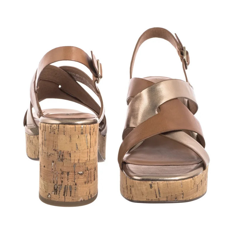 Tamaris Brązowe 1-28312-44 392 Cognac Comb  (TM550-a) shoes