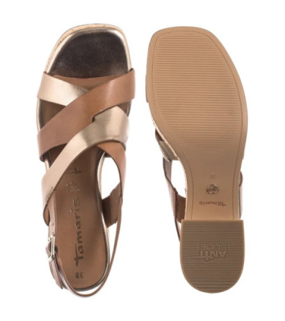Tamaris Brązowe 1-28312-44 392 Cognac Comb  (TM550-a) shoes