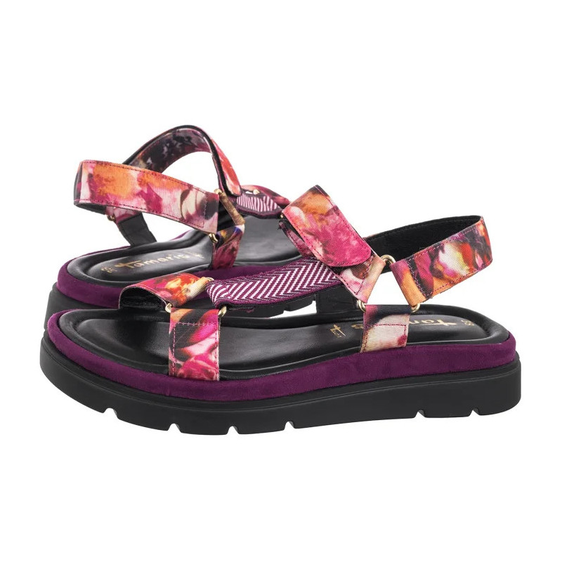 Tamaris Różowe 1-28703-44 578 Dark Pink Comb (TM551-a) shoes