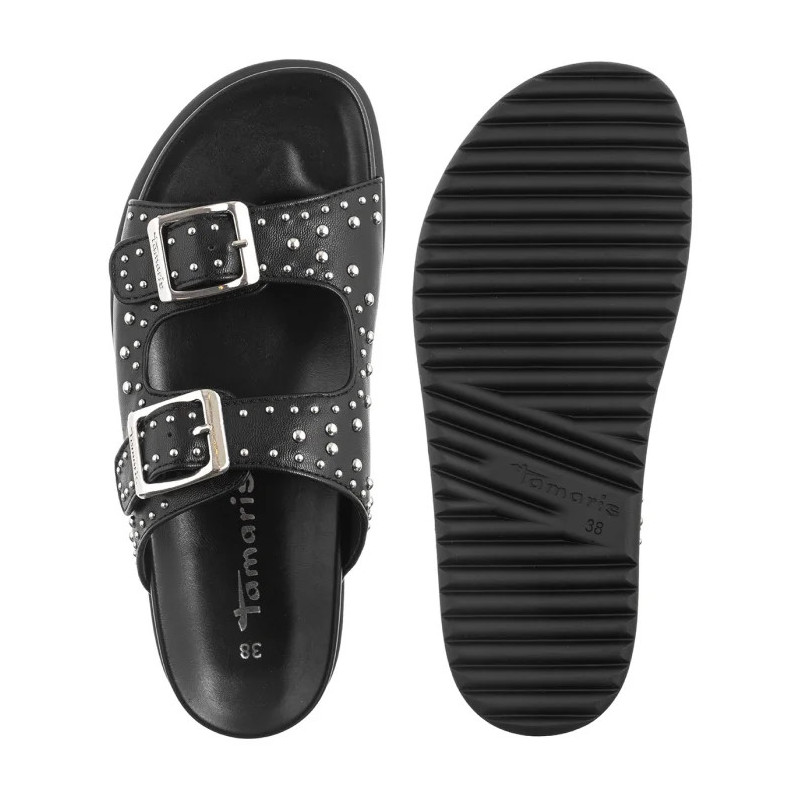 Tamaris Czarne 1-27421-44 001 Black   (TM552-a) Women's Shoes/Flip Flops