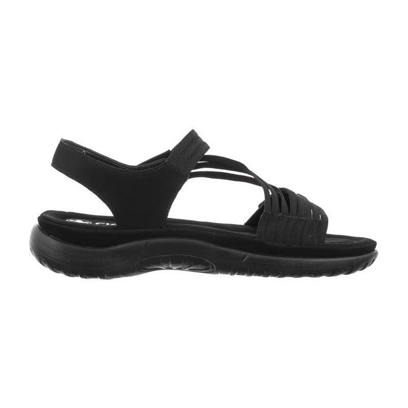Rieker Czarne 64870-02 Black (RI276-a) sandals