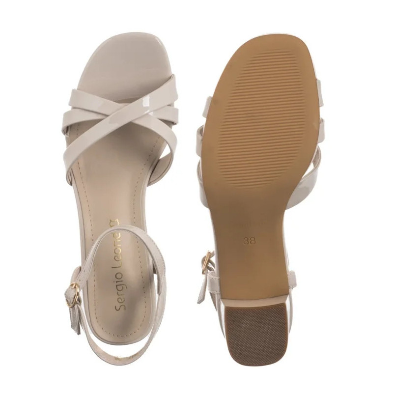 Sergio Leone Beżowe SK 887 (SL574-a) shoes