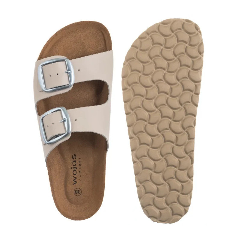 Wojas Beżowe 74147-54 (WO297-a) Women's Shoes/Flip Flops