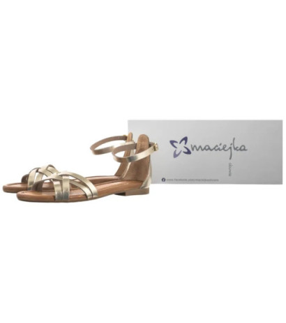 Maciejka Złote 07029-25/00-0 (MA1383-b) sandals