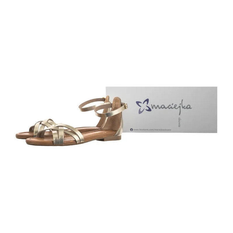 Maciejka Złote 07029-25/00-0 (MA1383-b) sandals