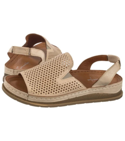 Maciejka Beżowe L7066-04/00-1 (MA1386-b) sandals