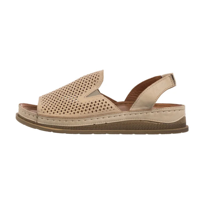 Maciejka Beżowe L7066-04/00-1 (MA1386-b) sandals