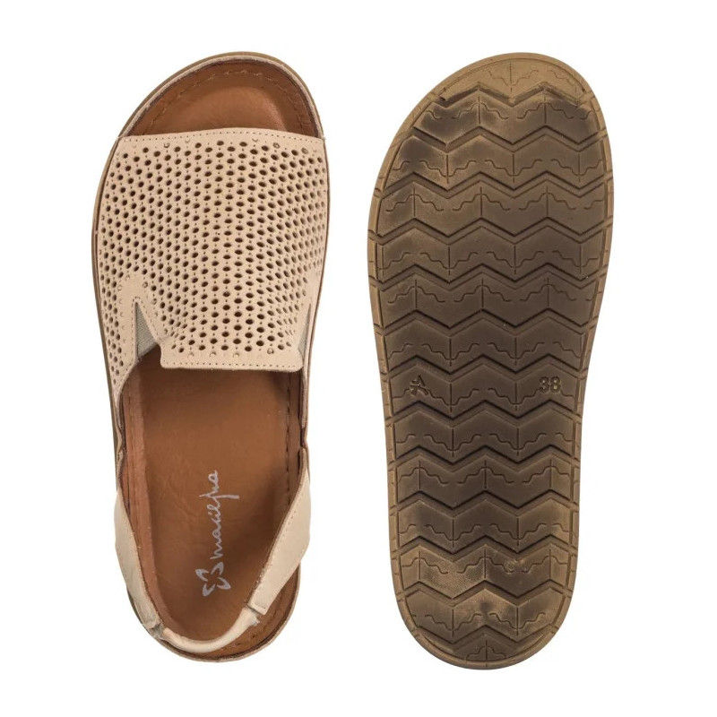 Maciejka Beżowe L7066-04/00-1 (MA1386-b) sandals