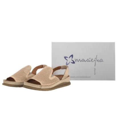 Maciejka Beżowe L7066-04/00-1 (MA1386-b) sandals