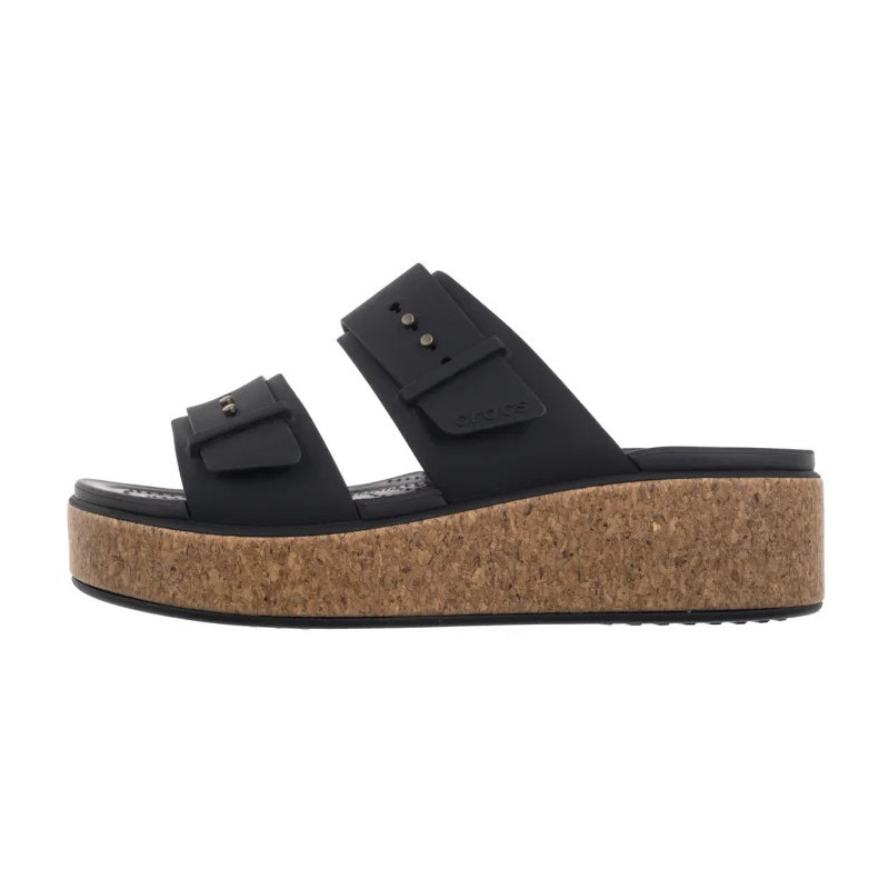 Crocs Brooklyn Cork Buckle Black 211252-001 (CR369-b) shoes