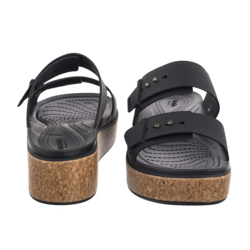 Crocs Brooklyn Cork Buckle Black 211252-001 (CR369-b) shoes