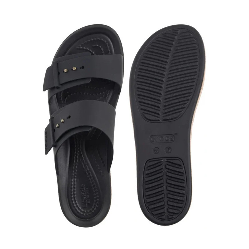 Crocs Brooklyn Cork Buckle Black 211252-001 (CR369-b) shoes