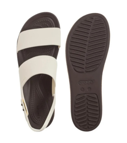 Crocs Brooklyn Cork Low Wedge Chalk 211144-0WV (CR370-b) shoes