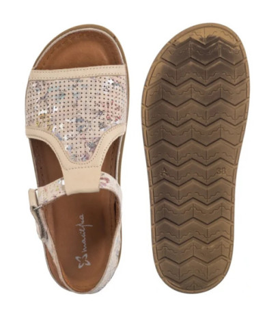 Maciejka Beżowe L7065-04/00-1 (MA1394-b) sandals