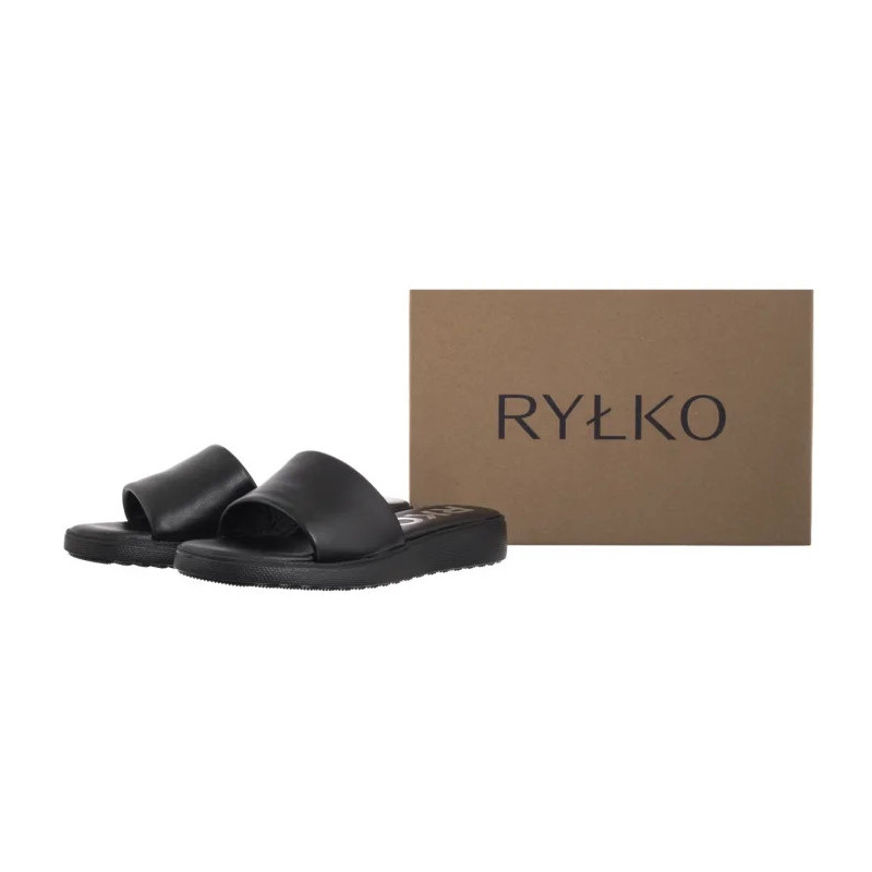 Ryłko Czarne 1IGH8_P2 __45 (RY1063-a) Women's Shoes/Flip Flops