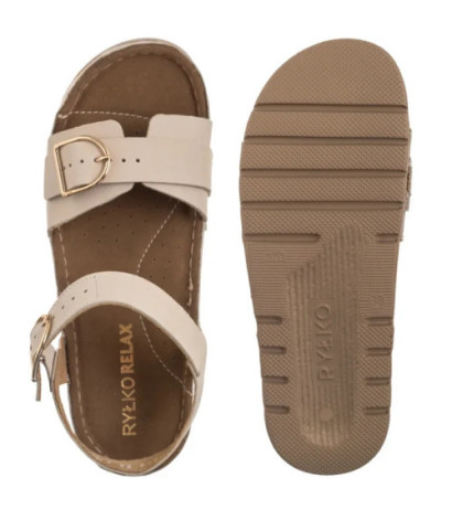 Ryłko Kremowe T1G41_V_ _B88 (RY1065-a) sandals