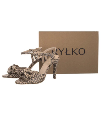 Ryłko Beżowe/Czarne 9DG36_R3 __HB (RY1081-a) high heels
