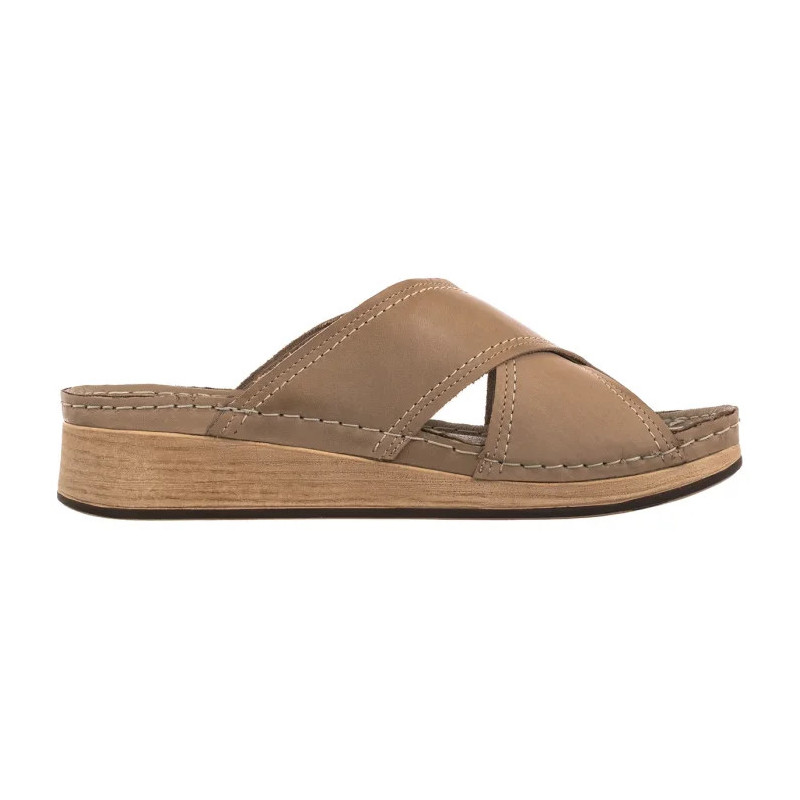 Ryłko Beżowe T1GI5___ _B52 (RY1104-a) Women's Shoes/Flip Flops