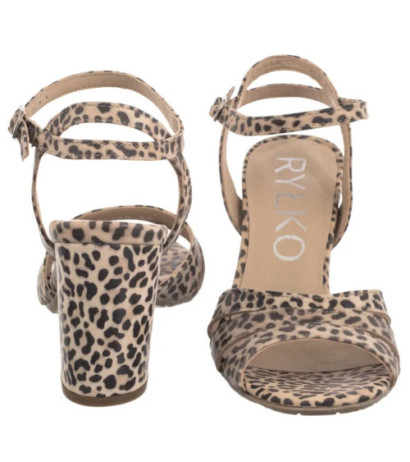 Ryłko Beżowe/Czarne 7NG28_R_ __HB (RY1119-a) shoes