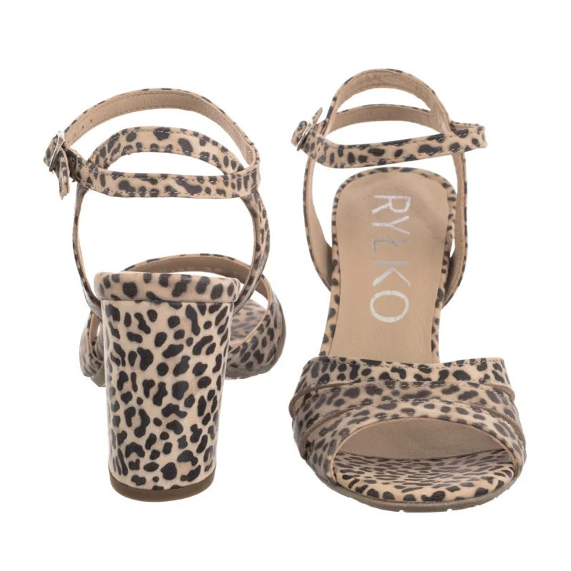 Ryłko Beżowe/Czarne 7NG28_R_ __HB (RY1119-a) shoes