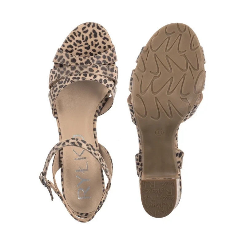 Ryłko Beżowe/Czarne 7NG28_R_ __HB (RY1119-a) shoes