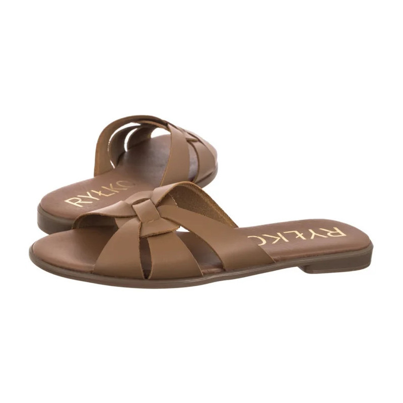 Ryłko Brązowe 0AGH7_V1 _8HM (RY1088-b) Women's Shoes/Flip Flops