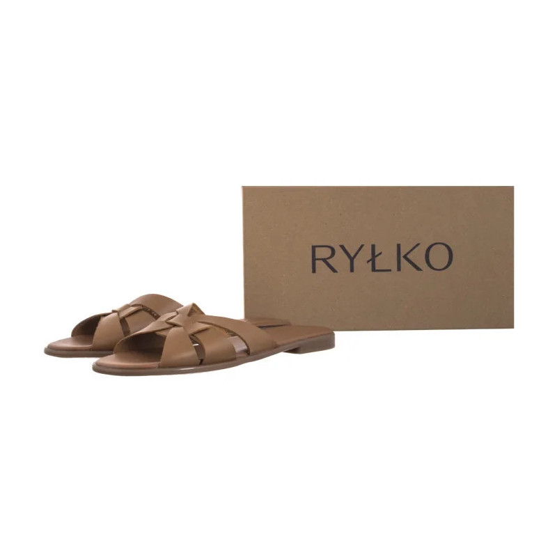 Ryłko Brązowe 0AGH7_V1 _8HM (RY1088-b) Women's Shoes/Flip Flops