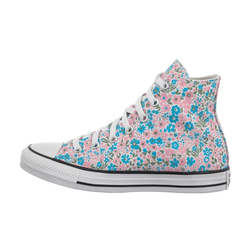 Converse CTAS Hi White/Gnarly Blue A14980C (CO782-a) shoes
