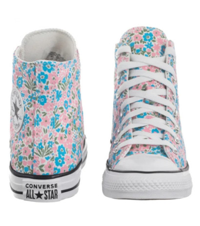 Converse CTAS Hi White/Gnarly Blue A14980C (CO782-a) shoes