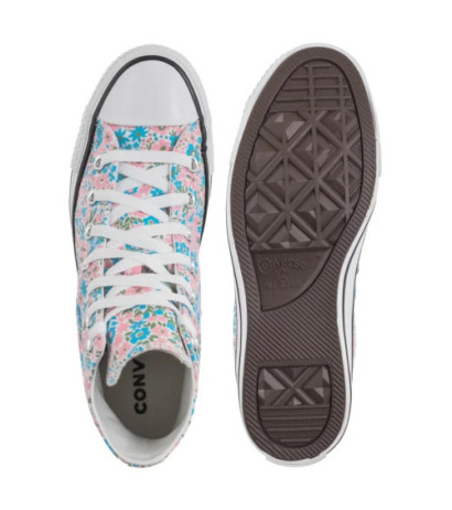 Converse CTAS Hi White/Gnarly Blue A14980C (CO782-a) shoes