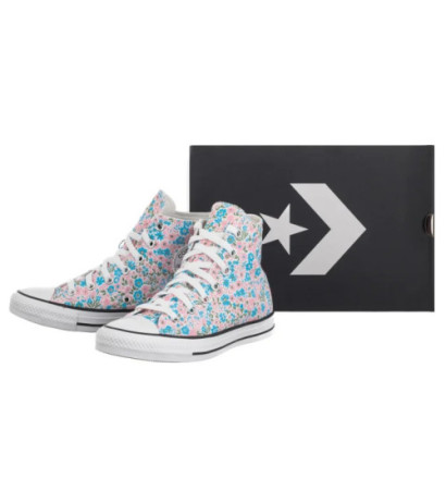 Converse CTAS Hi White/Gnarly Blue A14980C (CO782-a) shoes