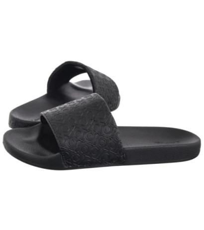 Calvin Klein Pool Slide Mono Ck Black HW0HW02541 (CK667-a) Women's Shoes/Flip Flops