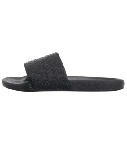 Calvin Klein Pool Slide Mono Ck Black HW0HW02541 (CK667-a) Women's Shoes/Flip Flops
