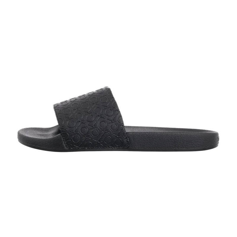 Calvin Klein Pool Slide Mono Ck Black HW0HW02541 (CK667-a) Women's Shoes/Flip Flops