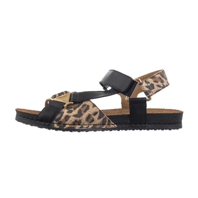 Maciejka Czarny+Pantera 07026-20/00-1 (MA1399-b) sandals