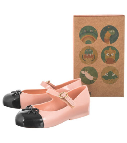 Melissa Sweet Love Cap Toe 33258/53888 Glitter Rose/Black (ML167-a) shoes