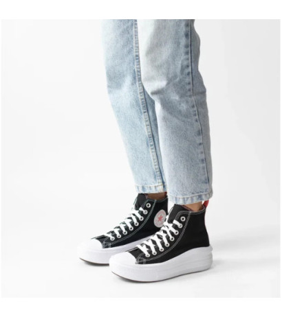 Converse CTAS Move Hi Black/Pink Salt/White 271716C (CO653-a) shoes