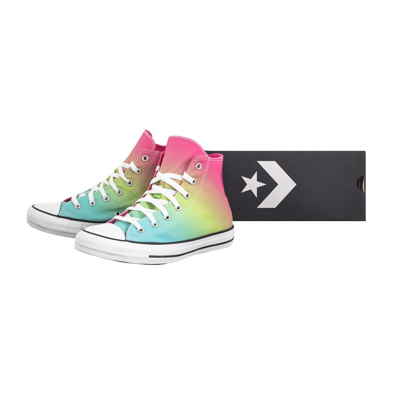 Converse CTAS Hi Triple Cyan/Chaos Fuchsia A07337C (CO690-a) sneakers