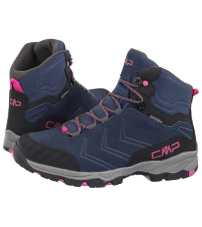 CMP Kids Melnick Mid Trekking Shoes Wp 3Q18584J 30MR Blue-Fuxia (CM33-a) shoes