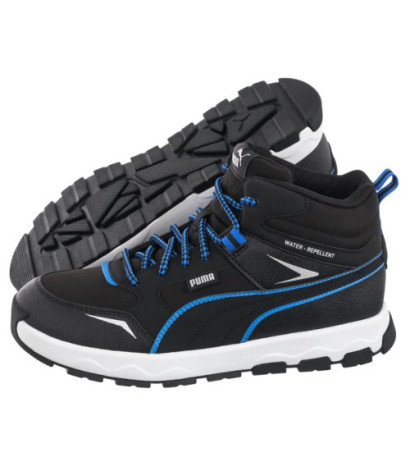 Puma Evolve Trail Jr Puma Black-Hyperlink Blue 397644-01 (PU604-a) sports shoes