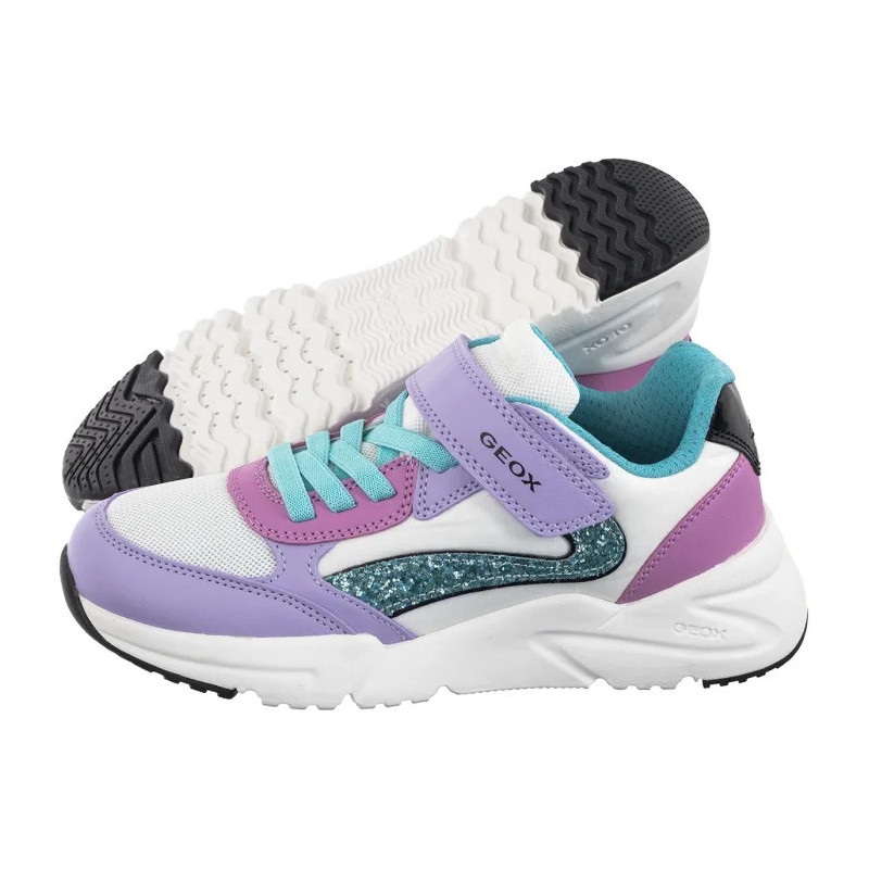 Geox J Loftus A - Gbk+Nylon Lilac/Turquoise J46M2A 054FU C8320 (GE204-a) sports shoes