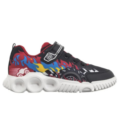 Geox J Wroom B. D -Pr.Mesh + Pr.Dbk Black/Red J55GAD 02ACE C0048 (GE205-a) sports shoes