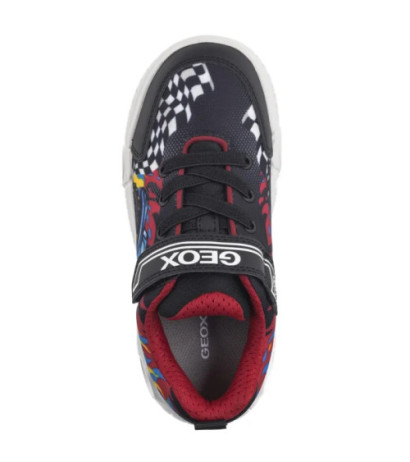 Geox J Wroom B. D -Pr.Mesh + Pr.Dbk Black/Red J55GAD 02ACE C0048 (GE205-a) sports shoes