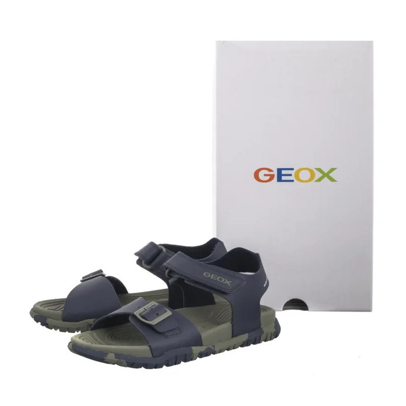 Geox J Sandal Fusbetto B. A Navy/Military J35HMA 00054 CF4A3 (GE172-d) sandals