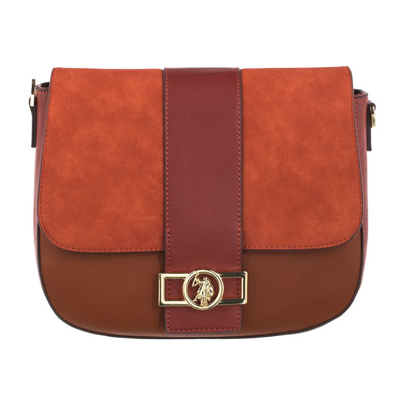 U.S. Polo Assn. Albany Crossb. W/Flap Bag Pu Rust Multicolor BIUYB4900WVP837 (US42-a) handbag