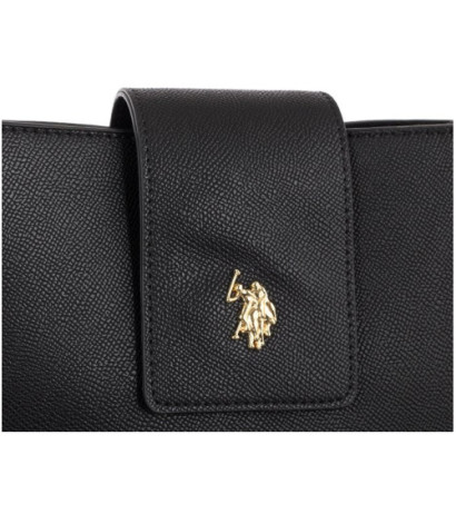 U.S. Polo Assn. Jones 3 Compart Hobo Pu Black BIUJE5300WVP000 (US107-a) handbag