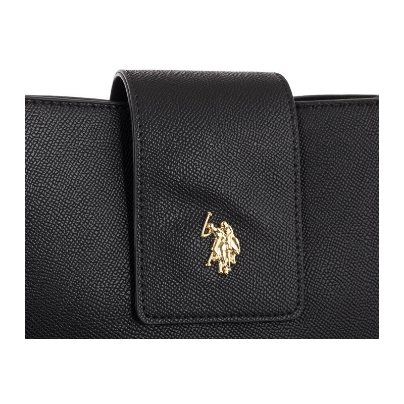 U.S. Polo Assn. Jones 3 Compart Hobo Pu Black BIUJE5300WVP000 (US107-a) handbag