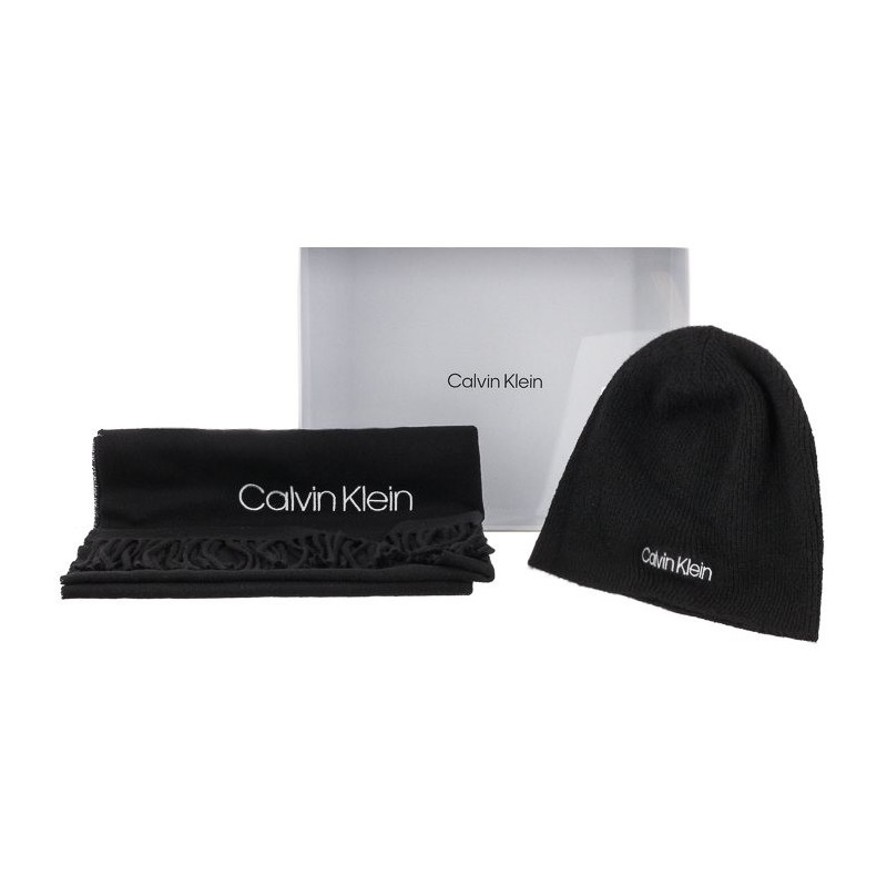 Calvin Klein Basic Wool Beanie+Scarf CK Black K50K507552 BAX (CK160-a) cap